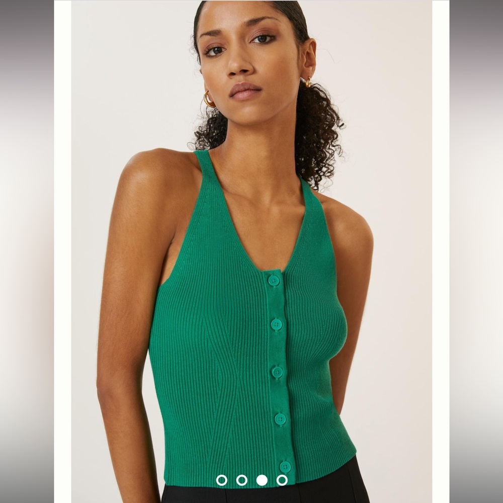 anthropologie maeve v-neck sweater tank | NWOT | size: XS